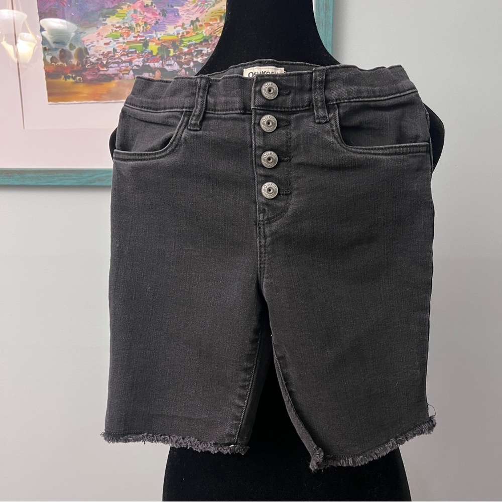 OshKosh Black Jean Shorts Size 8